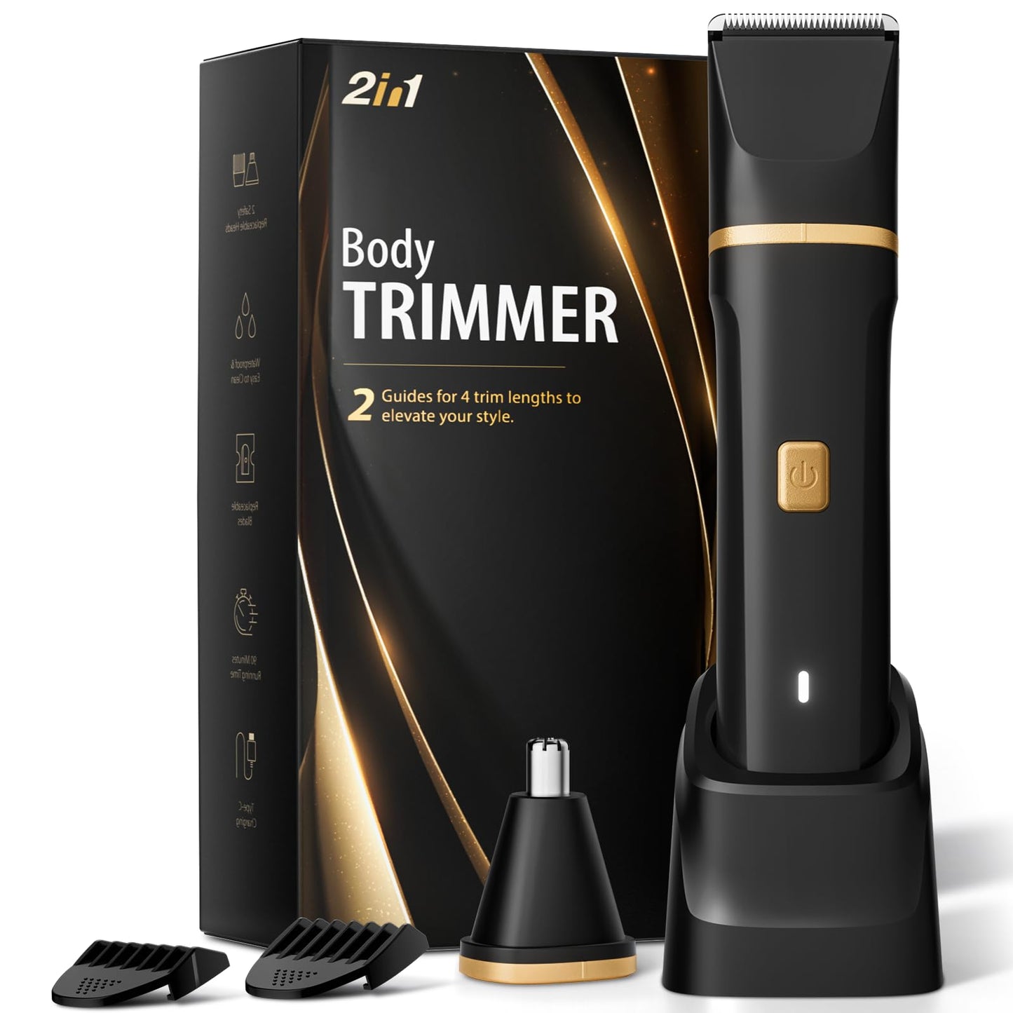 HOTRisina Bikini Trimmer for Women - Painless Electric Razors for Silk Skin,Cordless Body Shaver with Ceramic Blade, Replaceable Lady Razor, IPX7 Waterproof & Easy Cleaning, Birthday Gifts for Women