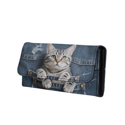 HOTLotus Mandala Women PU Leather Tri-fold Wallets Black And White Sketch Flower Zipper Pocket Buckle Money Manager Starry Sky Tall Billfold Secretary Cash Wallet