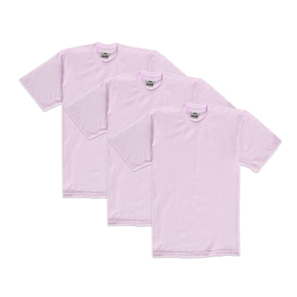 HOTPro Club Men's 3-Pack Heavyweight Cotton Short Sleeve Crew Neck T-Shirt