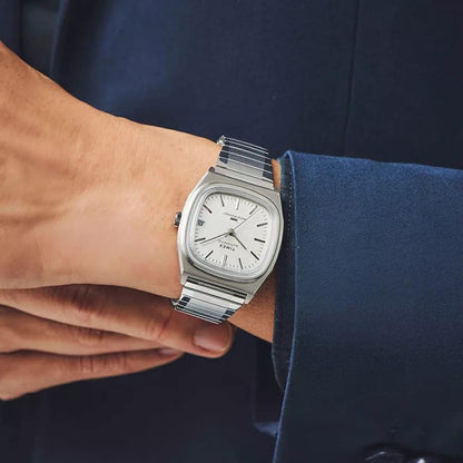 HOTTimex® Automatic 1983 E Line Reissue 34mm Stainless Steel Expansion Band Watch