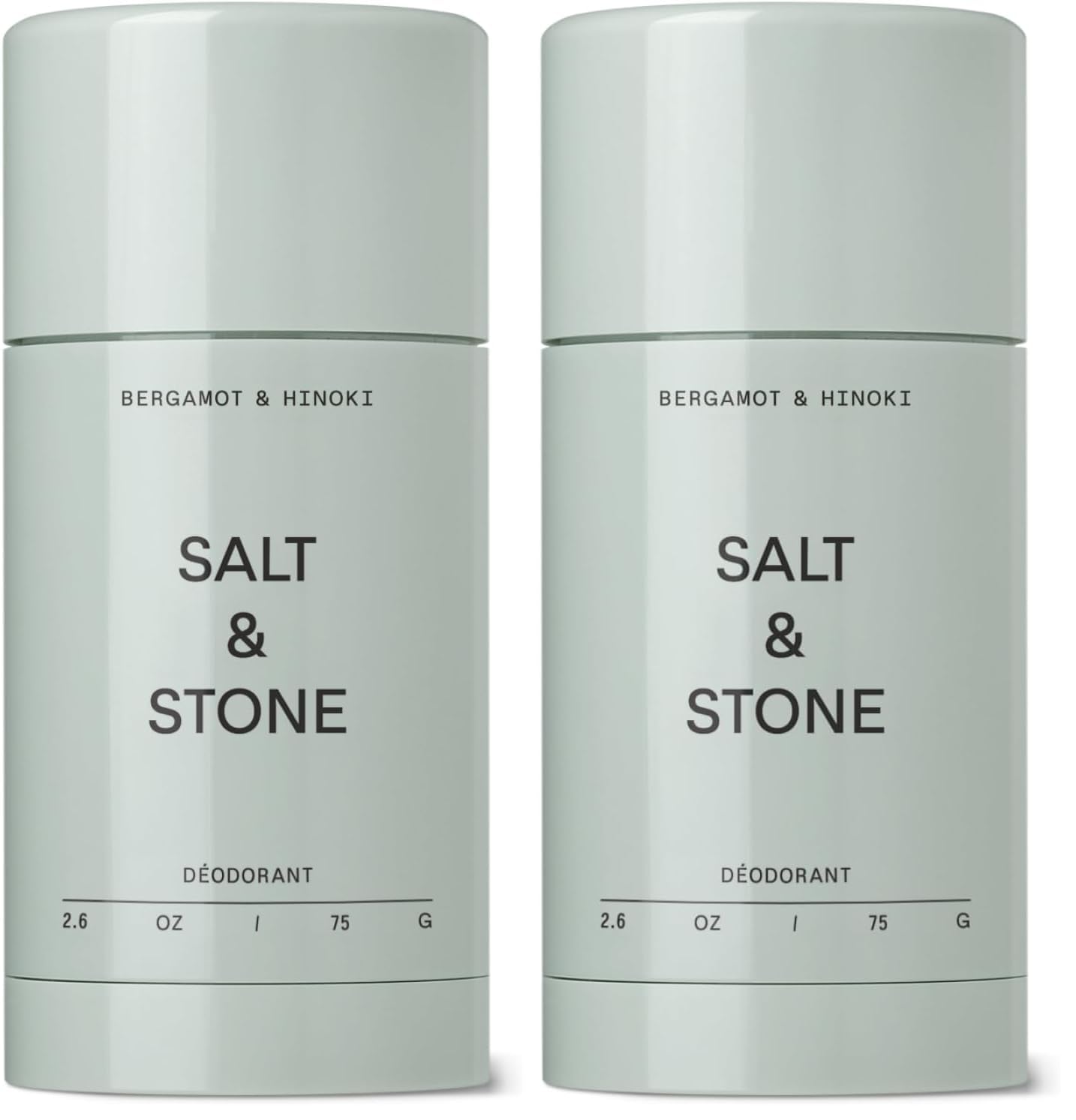 HOTSalt & Stone Aluminum-Free Deodorant, Women & Men Bergamot & Hinoki 2.6 oz | Extra Strength 48 Hour Protection, Gender Neutral Scent, Made with Niacinamide, Spirulina, Magnesium & Antioxidants