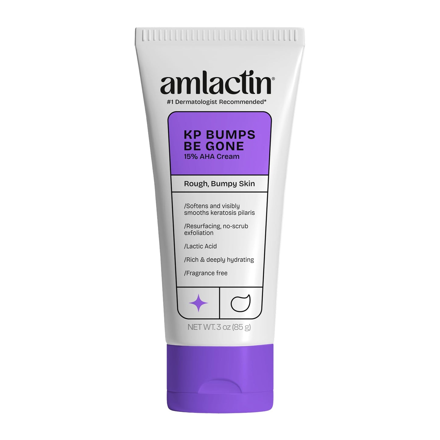 HOTAmLactin KP Bumps Be Gone Body Cream, 15% Lactic Acid, 3 oz | 15% lactic acid body cream helps smooth keratosis pilaris bumps, exfoliate rough skin and moisturize dry areas.