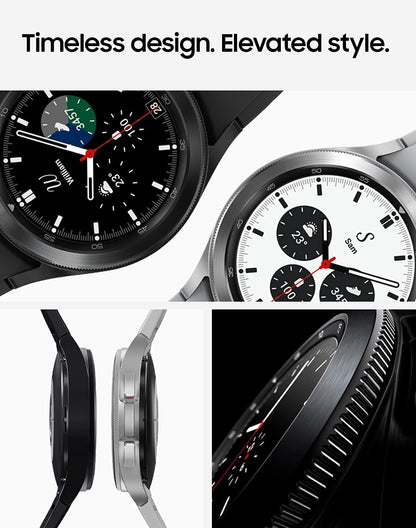 HOTSamsung Galaxy Watch 4 Classic 46mm Smartwatch with ECG Monitor Tracker for Health Fitness Running Sleep Cycles GPS Fall Detection LTE US Version, Black (Renewed)