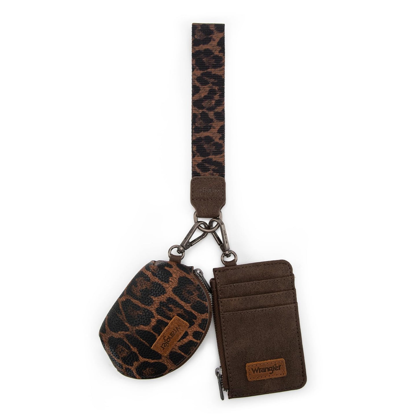 HOTWrangler Keychain Wristlet Wallets for Women Western Dual Pouch Wristlet Credit Card Holder Wallet