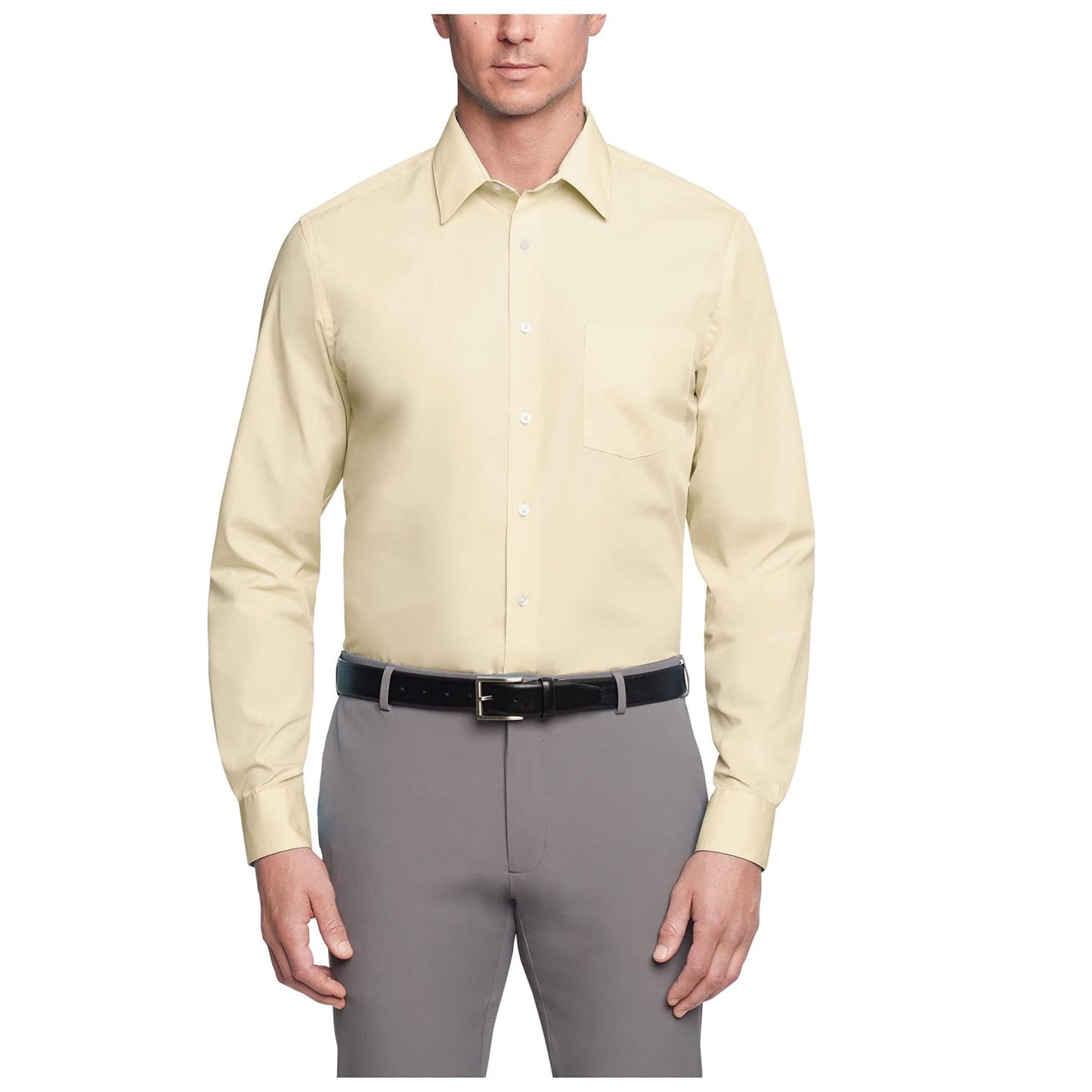 HOTVan Heusen Mens Dress Shirt Regular Fit Poplin Solid