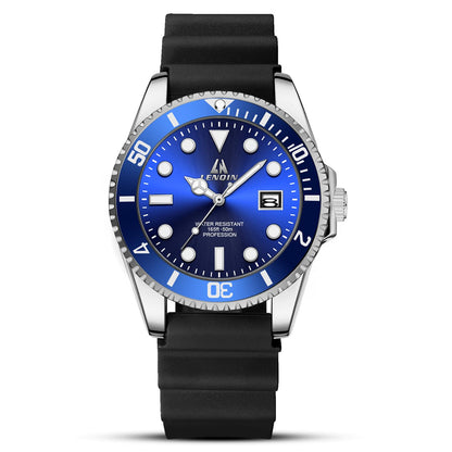 HOTLN LENQIN Mens Watches Stainless Steel Waterproof Analog Quartz Watch for Men with Date Luminous Fashion Wristwatch