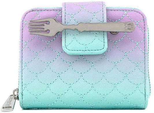 HOTLoungefly x Disney The Little Mermaid Ombre Scales Zip Around Wallet