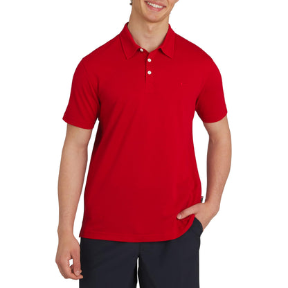 HOTQuiksilver Men's Regular Fit Premium Soft Short Sleeve Oxford Polo Shirt