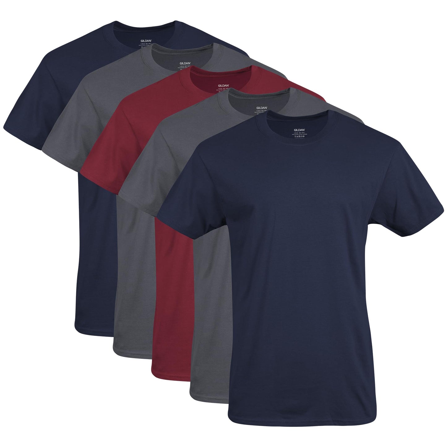 HOTGildan Men's Crew T-Shirts, Multipack, Style G1100