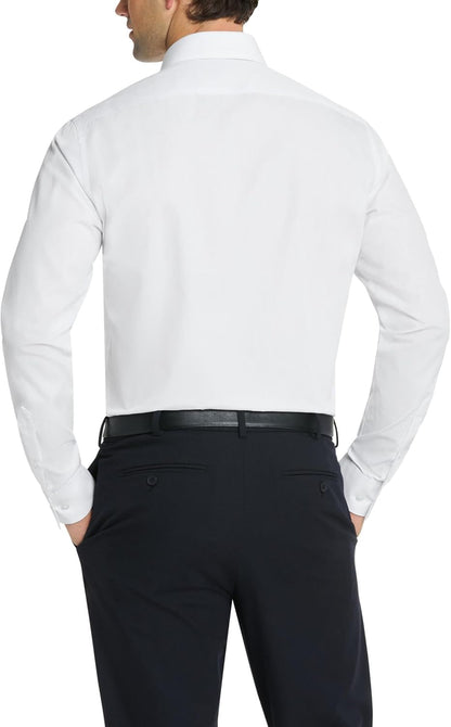 HOTVan Heusen Mens Dress Shirt Regular Fit Poplin Solid