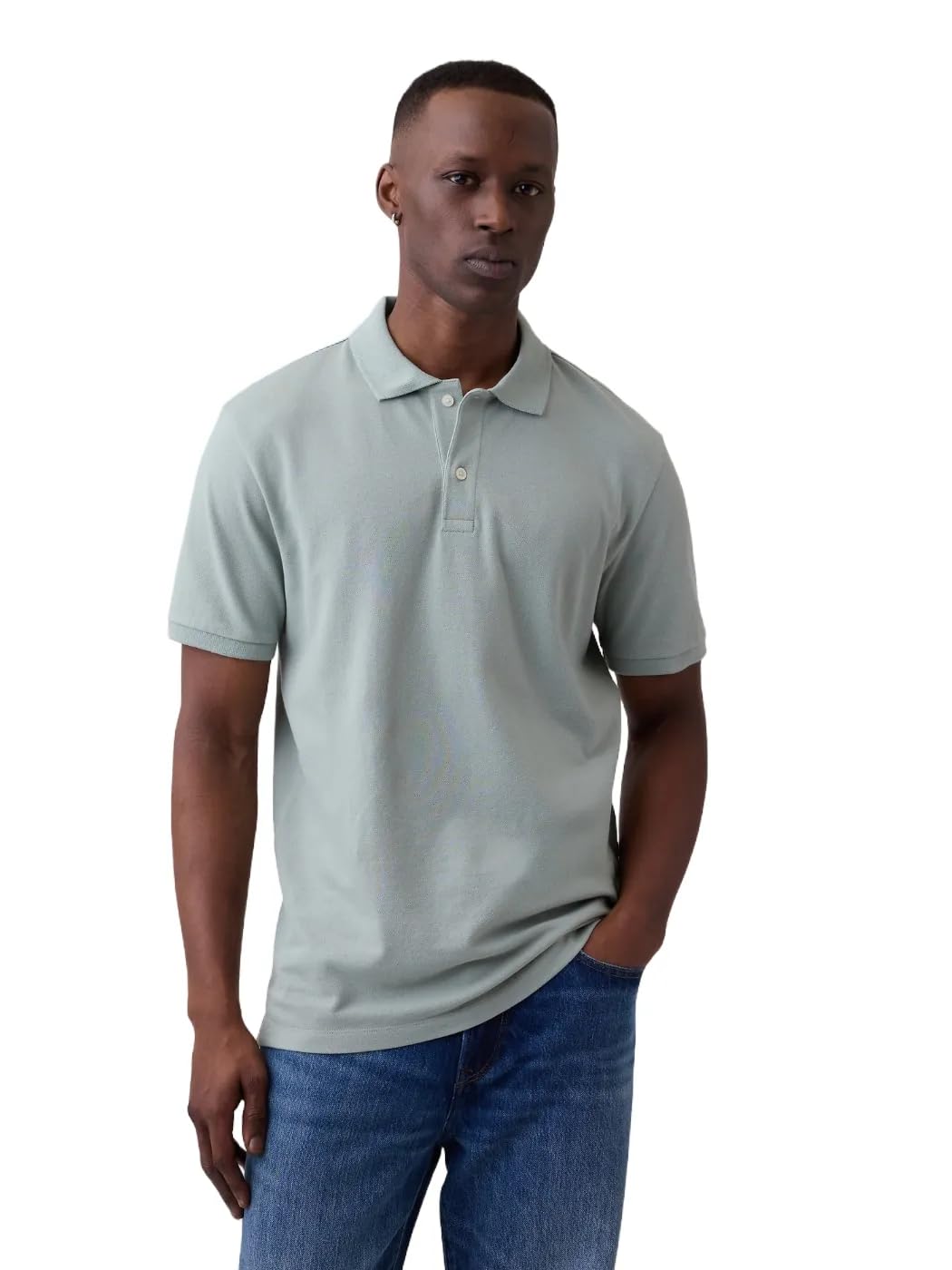 HOTGap Men's Stretch Pique Polo Shirt