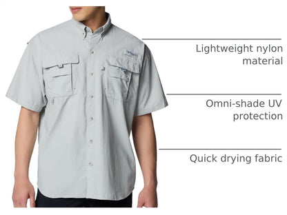 HOTColumbia Men's PFG Bahama II Short Sleeve Fishing Shirt