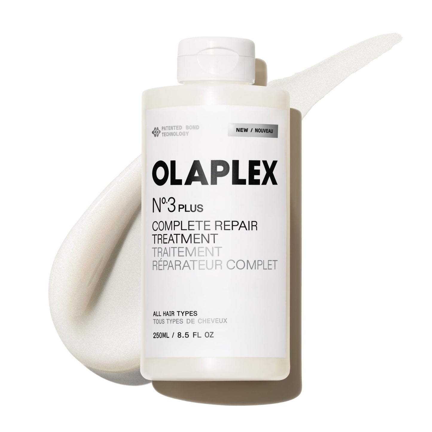 HOTOlaplex N°.3PLUS Complete Repair Treatment: 3-minute Pre-shampoo Treatment to Immediately Repair Hair Damage for Softer, Stronger Hair | For Coily, Curly, Straight, and Wavy
