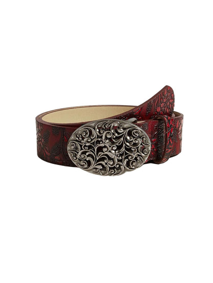 HOTRoseSeek Women's Floral Vintage Western Belts Buckle Cowgirl Belts for Women