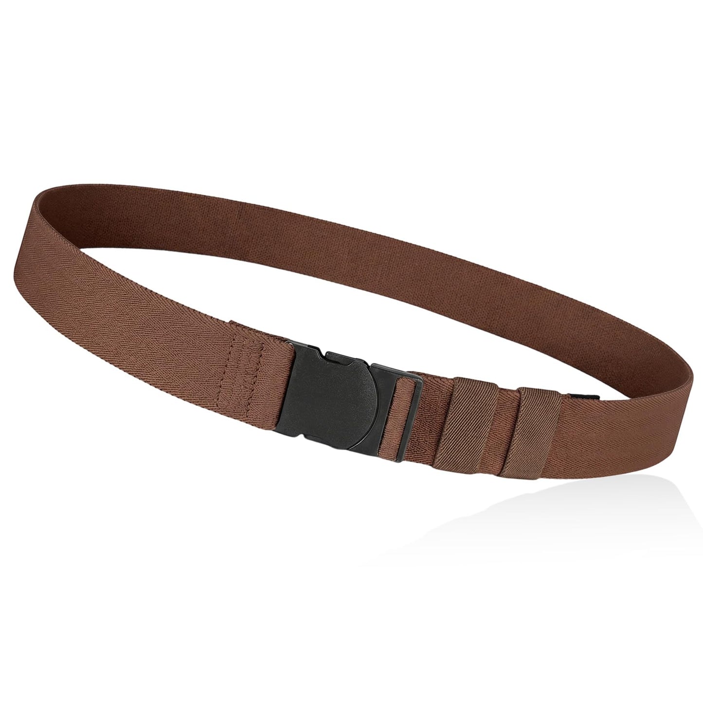 HOTWaist Wow No Show Invisible Elastic Belts for Women Men Adjustable Web Stretch Belt with Non-Metal Buckle for Jeans Pants