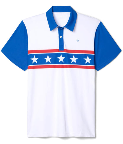 HOTTipsy Elves Men’s Golf Polo Shirt - Moisture Wicking, Stretch Fabric, Athletic Fit - Performance Polo