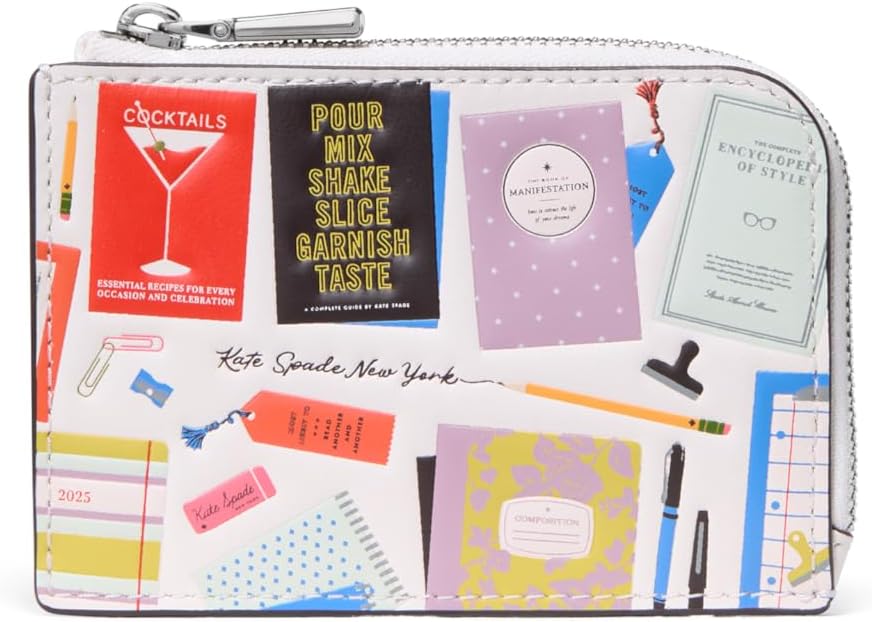 HOTkate spade new york Mini Zip Card Case Pebbled Leather Mini Zip Card Case