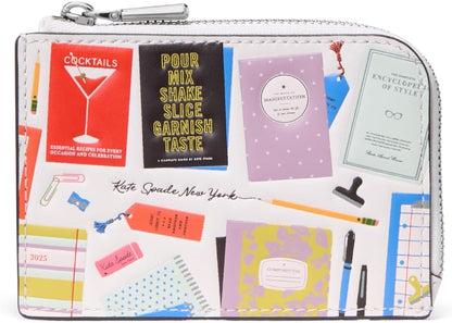 HOTkate spade new york Mini Zip Card Case Pebbled Leather Mini Zip Card Case