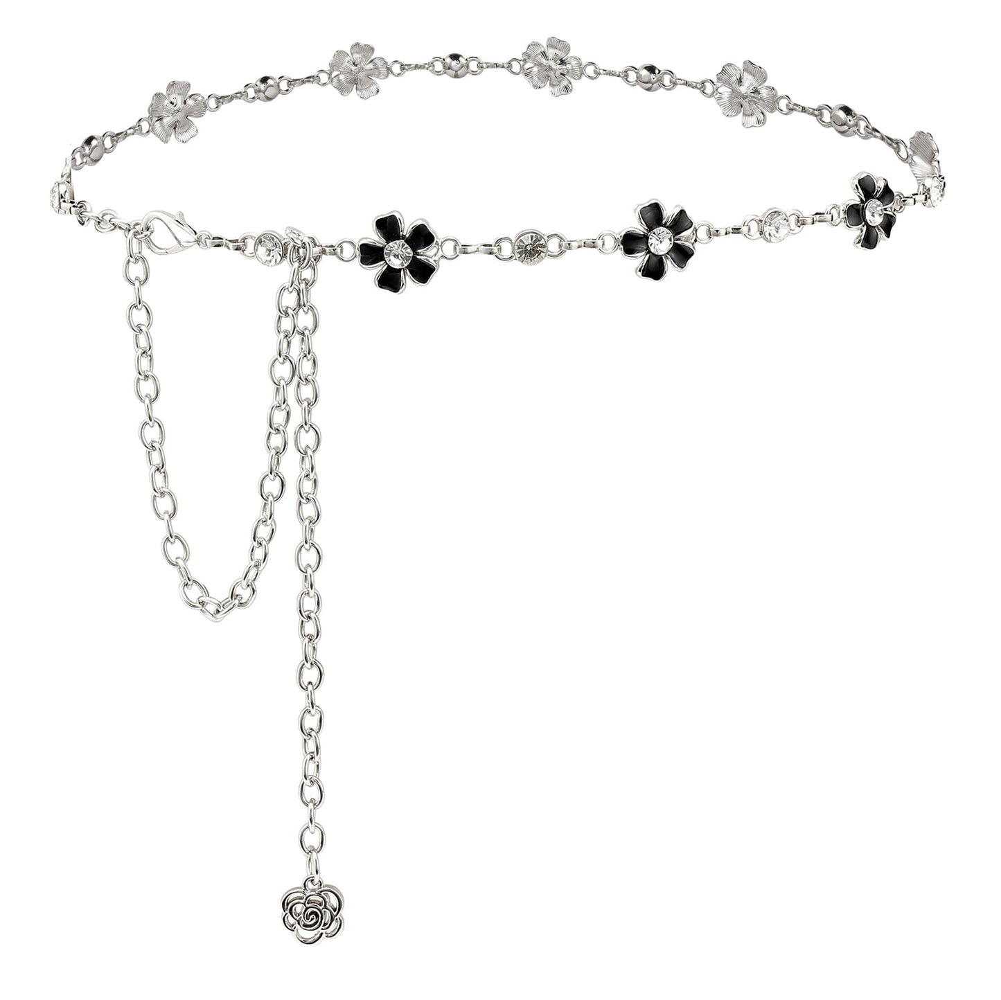 HOTYooAi Rhinestone Belt Womens Formal Dress Belt Diamond Bling Wedding Bridal Belt