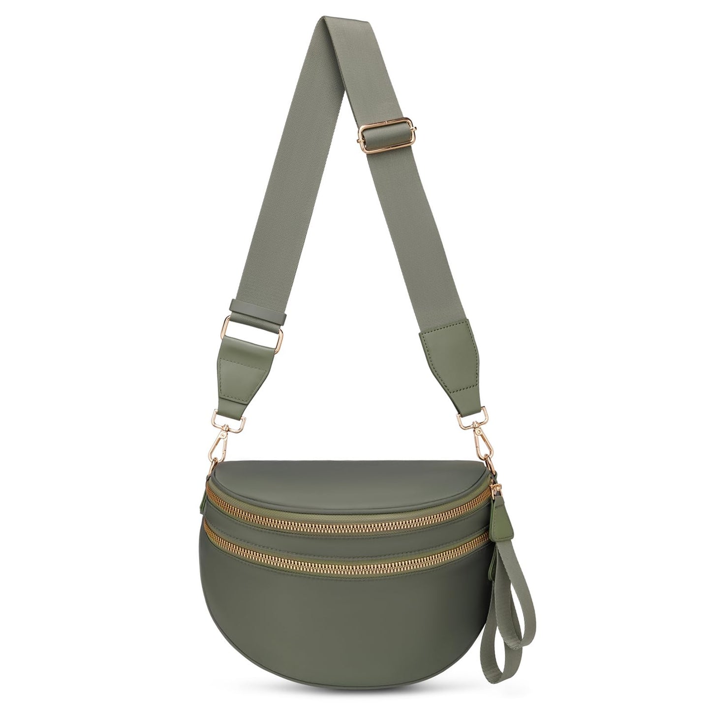 HOTPure Colour Crossbody Bum Bags for Women Spacious Checkered Cross body Bag Nylon Trendy Fanny Pack for Travel