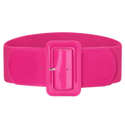 HOTVONMELLI Stretchy Wide Women Belts Elastic Vintage Belts for Women Fashion Ladies Waist Belt for Dress
