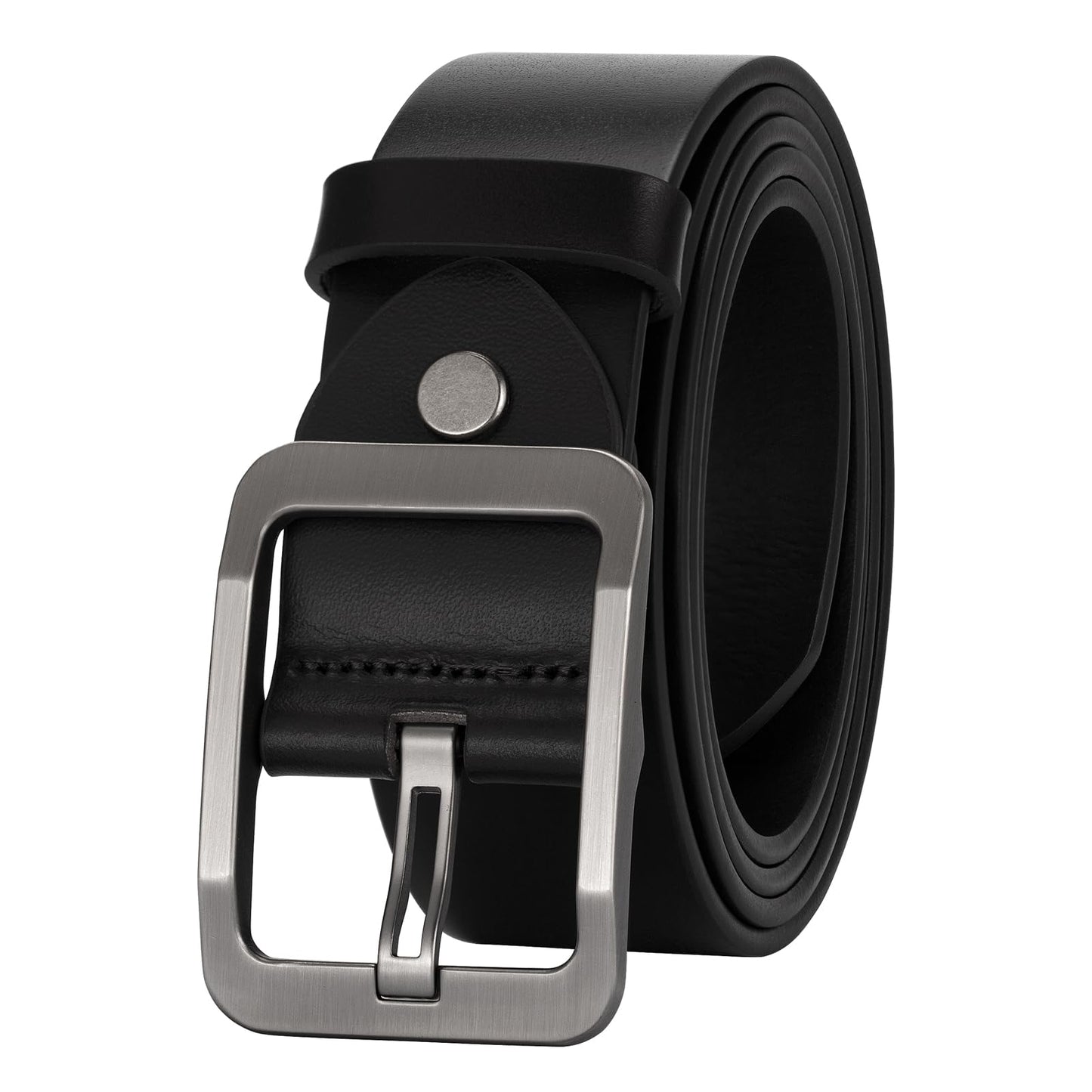 HOTThicken Full Grain Leather Mens Belt Heavy Duty Mens Work Belt Mens Belt High Hardness Buckle Packed In Gift Box