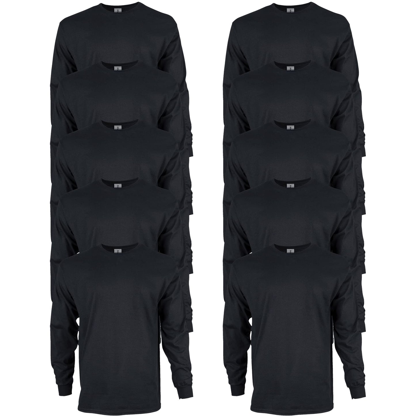 HOTGildan Adult Ultra Cotton Long Sleeve T-Shirt, Style G2400, Multipack