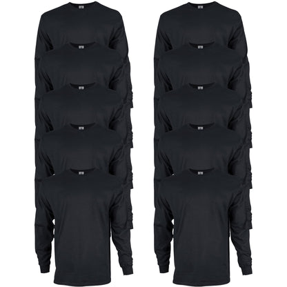 HOTGildan Adult Ultra Cotton Long Sleeve T-Shirt, Style G2400, Multipack