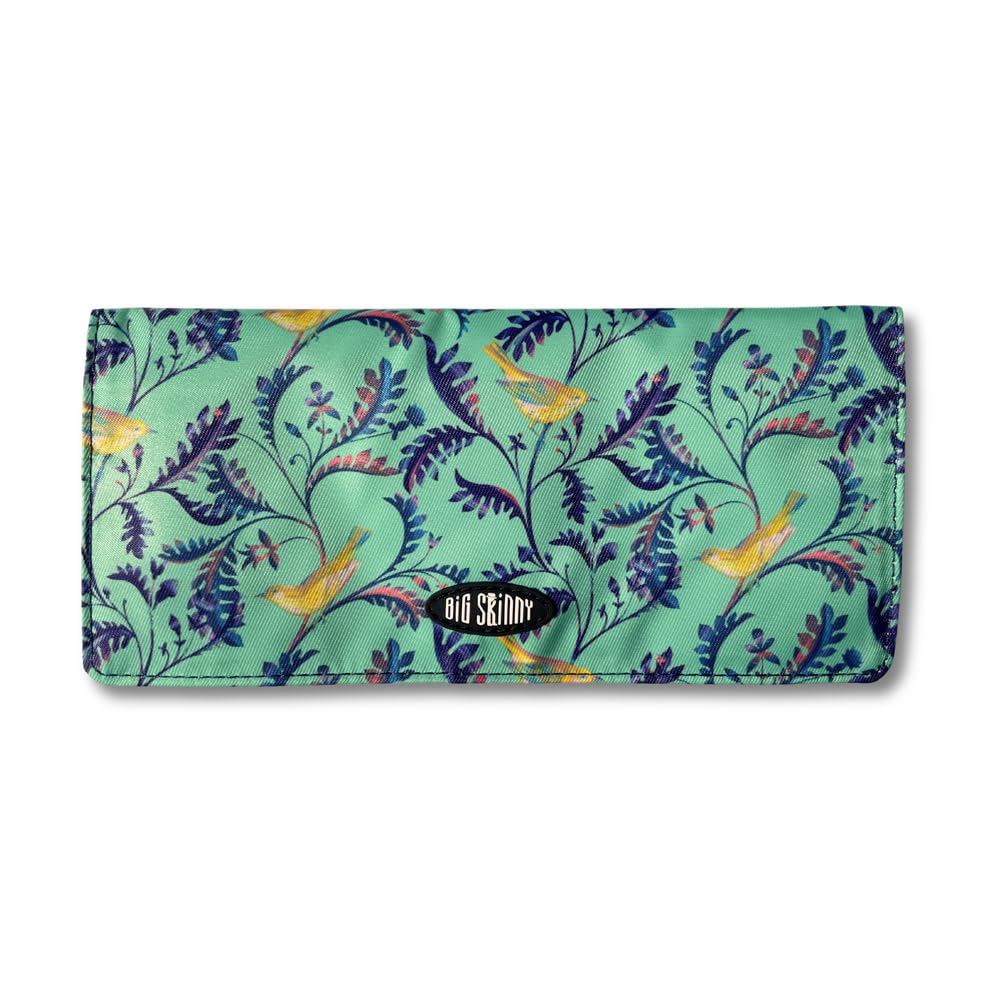 HOTBig Skinny Women's Executive Bi-Fold Checkbook Slim Wallet, Holds Up to 40 Cards