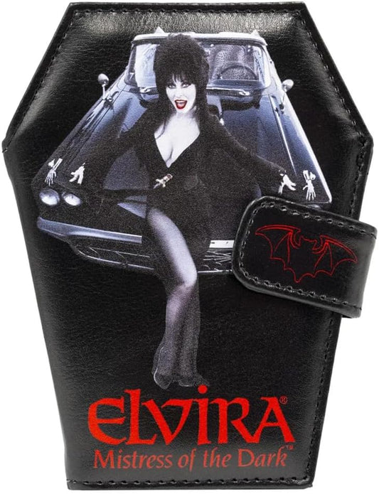 HOTkreepsville 666 Elvira Mistress of the Dark Macabre Mobile Gothic Coffin Wallet