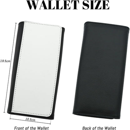 HOTCustom Large Wallet Photo Personalized for Women, PU Leather Picture Purse Credit Card Phone Clutch, Customized Trifold Flip Long & Big Capacity Wallet