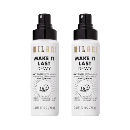 HOTMilani Setting Spray + Primer, Make It Last Original - Natural Finish with Niacinamide for Hydration, Setting Spray for Makeup and Face Primer, 3-in-1 Prime + Hydrate + Set, 2.03 Fl. Oz