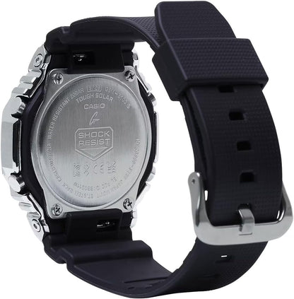 HOTG-Shock Casio G-Steel Solar Connected Green Dial Black Resin Strap Watch - GBM2100A-1A3