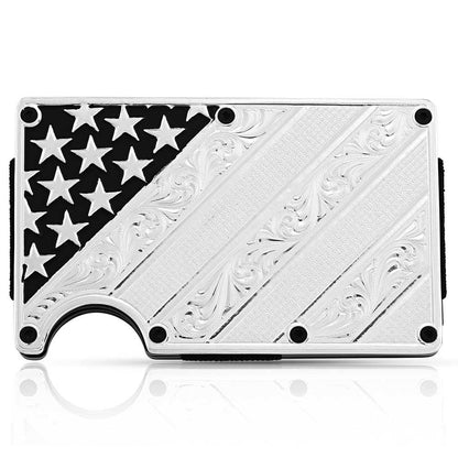 HOTMontana Silversmiths Made in the USA Western Lifestyle Credit Card & Cash Case (Montana Classic)