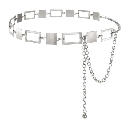 HOTWHIPPY Metal Waist Chain Belt Women Adjustable Body Link Belts Ladies Fashion Chain for Jeans Dress