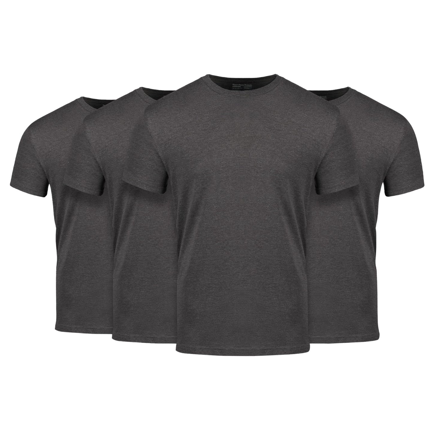 HOTFresh Clean Threads Men's Crew Neck T-Shirts – Short Sleeve, Fitted Style, Soft Cotton-Poly Blend, Tag-Free Comfort
