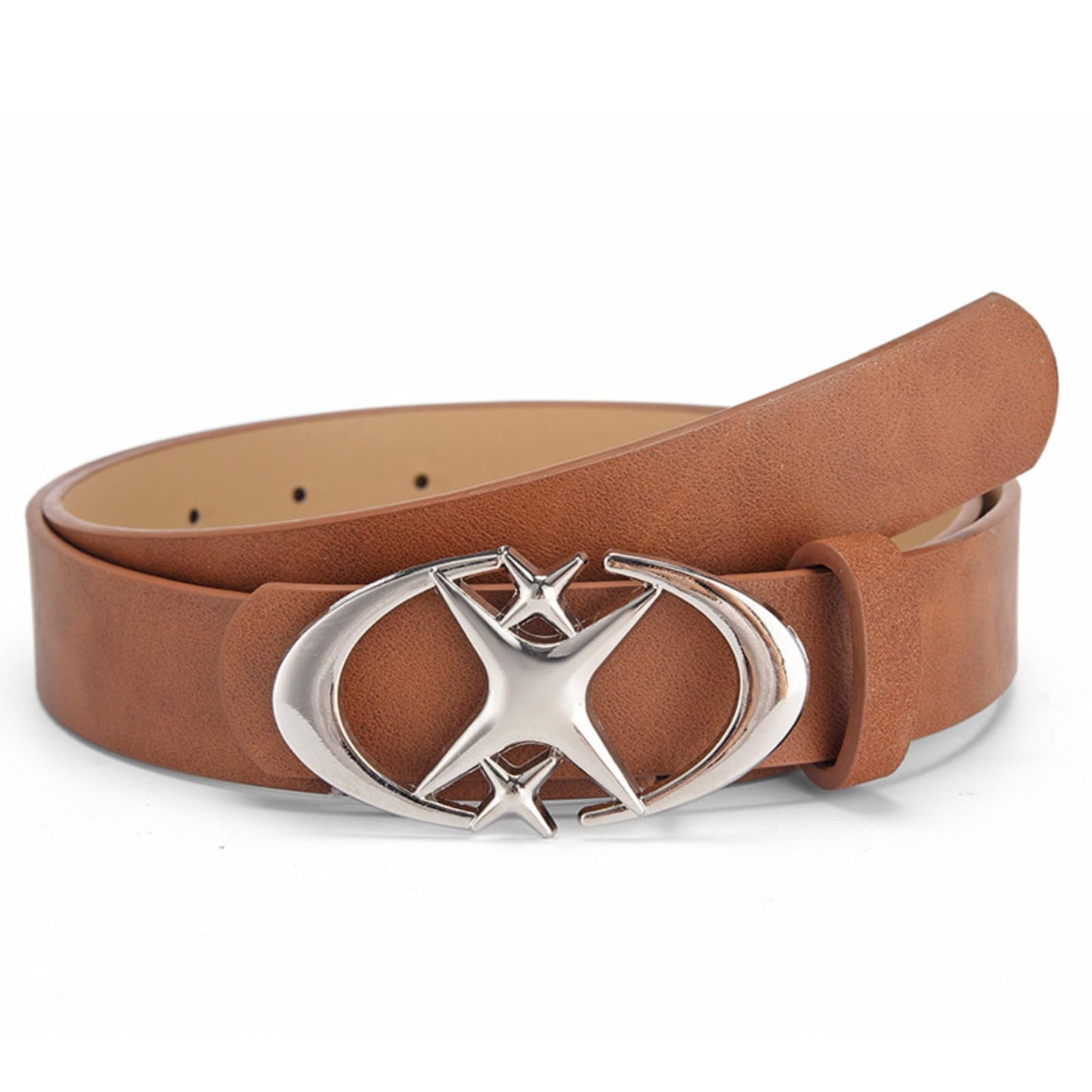 HOTY2k Belt Star Metal Buckle Vintage Gothic Punk Rock Emo Grunge Accessories Western Chunky Belts Trendy Y2k Clothes