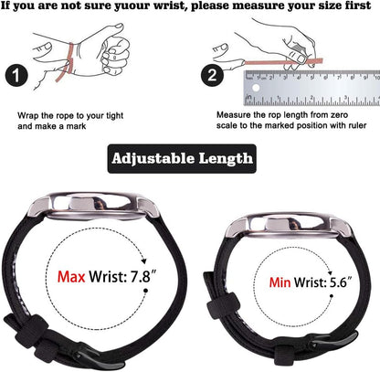 HOTRitche Christmas Gift Canvas Vintage Quick Release Watch Band 18mm 20mm 22mm 24mm Replacement Watch Straps for Men Women, White Elephant Gifts, Stocking Stuffers for Men, Father's Day gifts