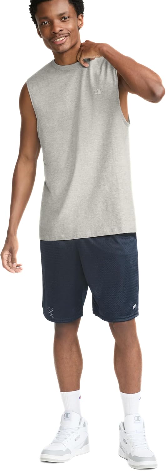 HOTChampion Men's Muscle Tank, Classic Graphic Muscle Tee, Sleeveless T-shirt for Men (Reg. Or Big & Tall)