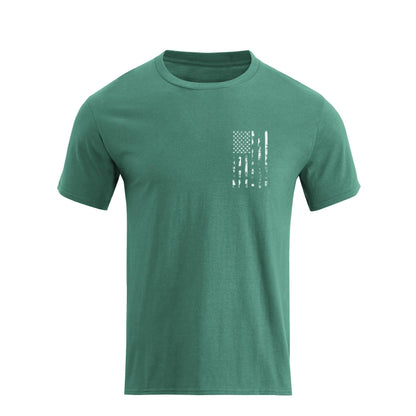 HOTH HYFOL Men's Graphic T-Shirts USA Flag Cotton Short Sleeve American Patriotic Crewneck Casual Regular Tee Shirts