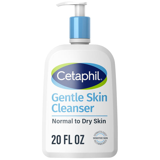 HOTCetaphil Face Wash, Hydrating Gentle Skin Cleanser for Dry to Normal Sensitive Skin, 20 oz, Fragrance Free, Soap Free and Non-Foaming