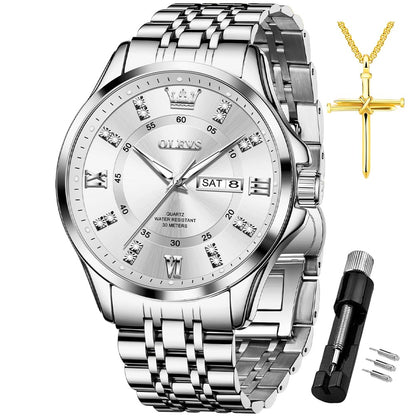 HOTOLEVS Men Leather Watches Black Ultra Thin 6.5mm Minimalist Dress Fashion Simple Casual Waterproof Date Watch for Men