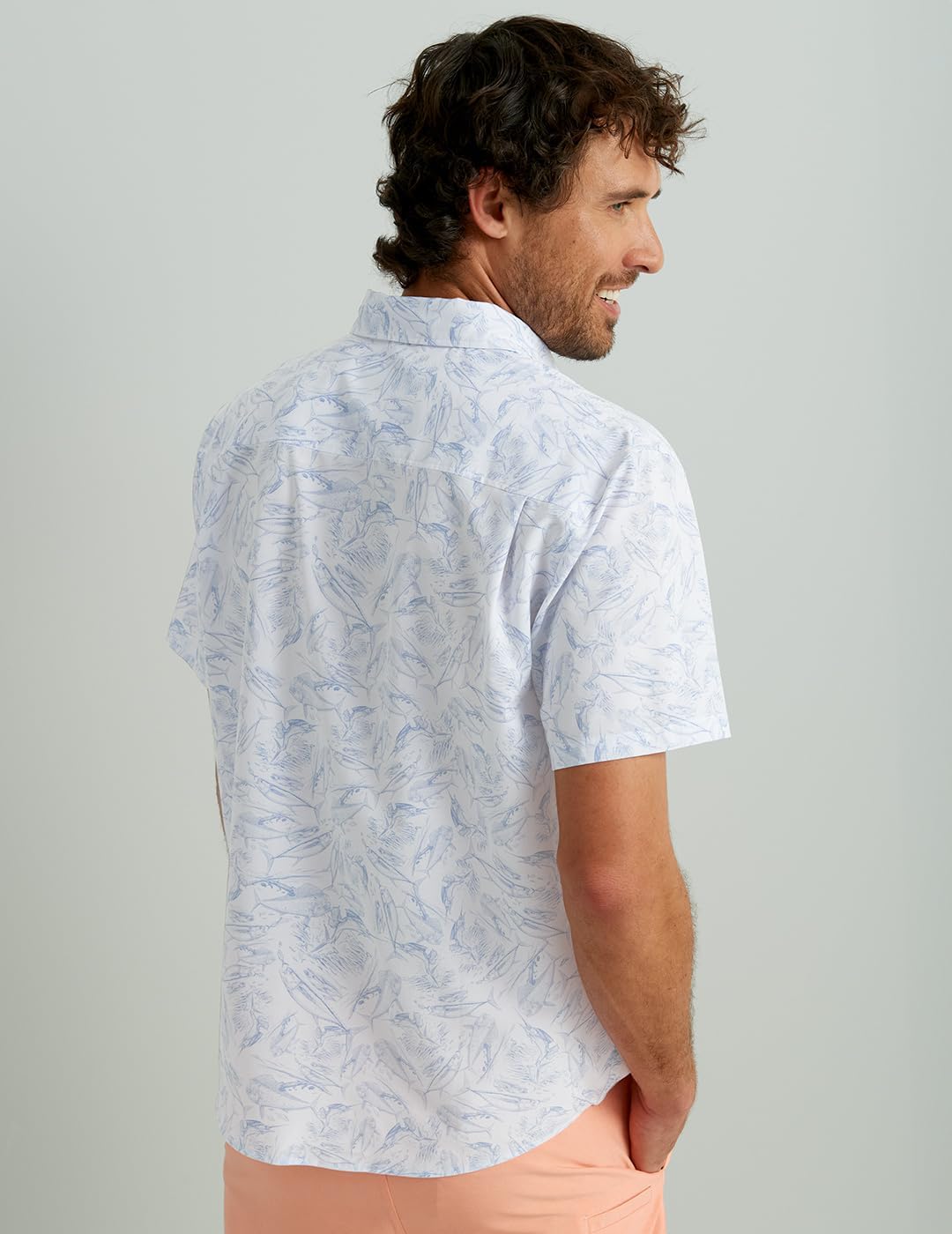 HOTHUK Mens Kona Short Sleeve Shirt | Performance Button Down