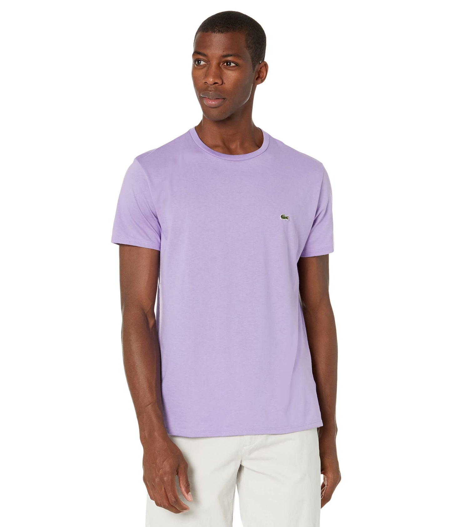HOTLacoste Men's Short Sleeve Pima Jersey Crew Neck Tee