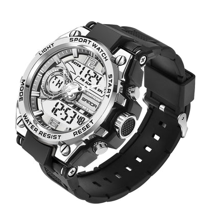 HOTKXAITO Men's Watches Sports Outdoor Waterproof Military Watch Date Multi Function Tactics LED Alarm Stopwatch
