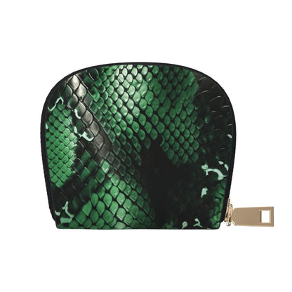 HOTLeather Credit Card Holder for Women Men Wallet Mini Coin Purse Pouch Cute Sea Animal Manatee Change Purse With Zipper Business Card Case