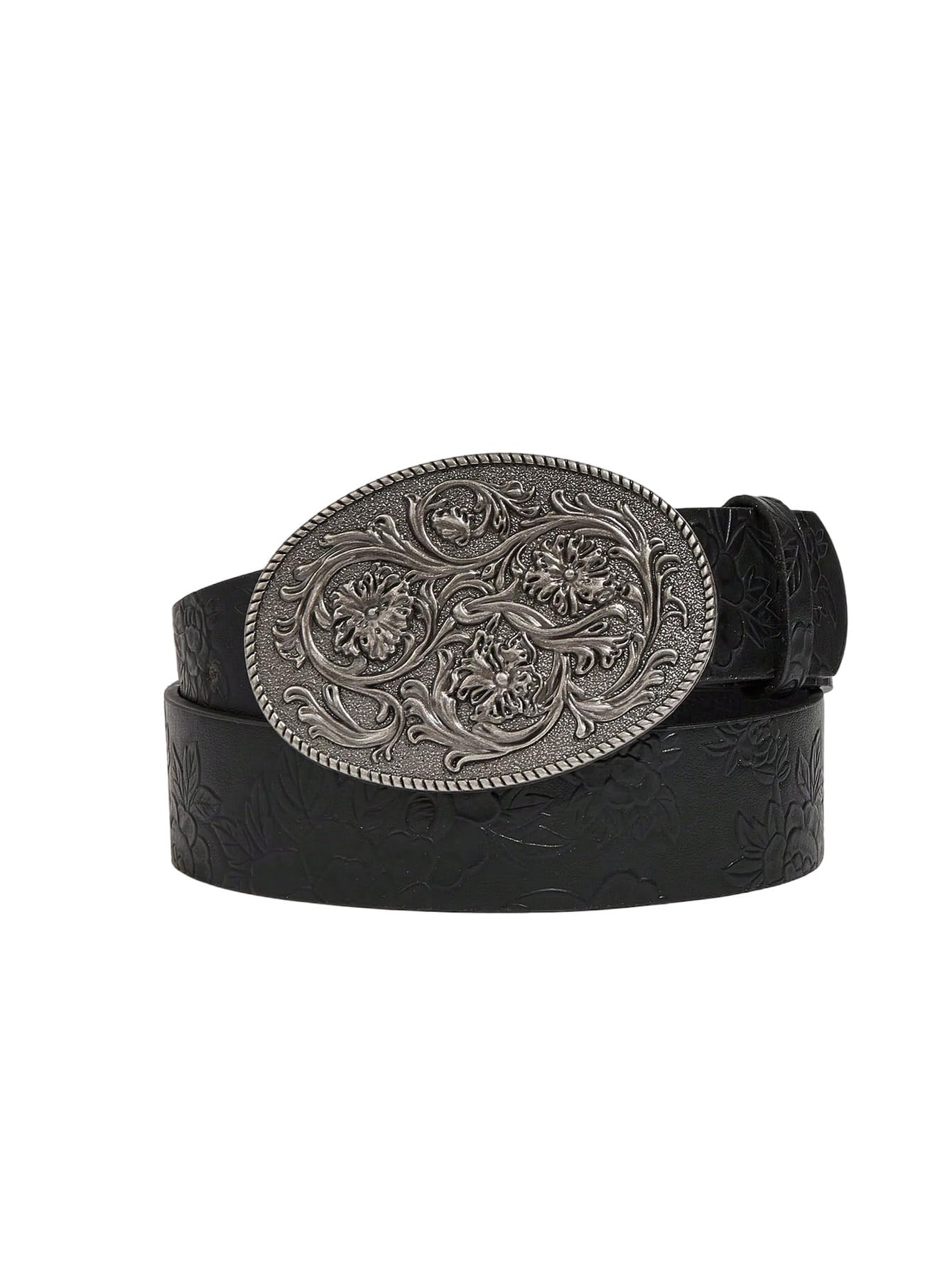 HOTRoseSeek Women's Floral Vintage Western Belts Buckle Cowgirl Belts for Women