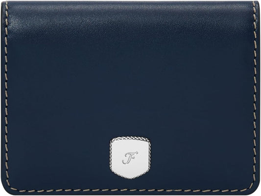 HOTFossil Women's Wallet, Lennox Small Flap Wallet for Women, Insignia Blue