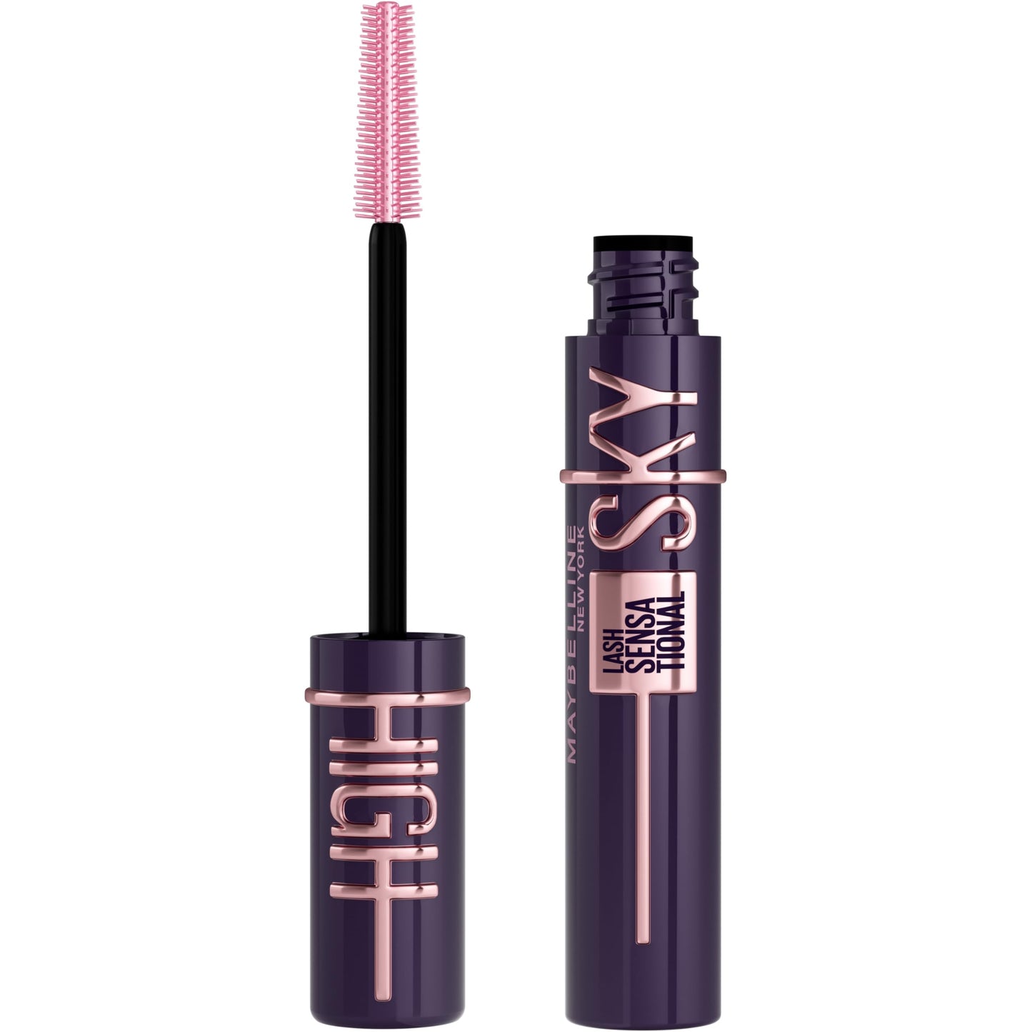 HOTMaybelline Lash Sensational Sky High Waterproof Mascara Makeup, Volumizing, Lengthening, Defining, Curling, Multiplying, Buildable Formula, Very Black, 1 Count