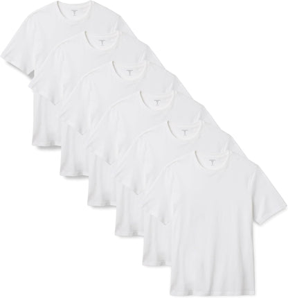 HOTAmazon Essentials Men's Regular-Fit Short-Sleeve T-Shirt, Pack of 6